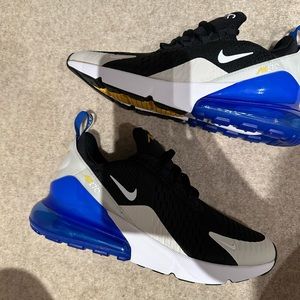 NIKE AIR MAX 270 943345-050 Black/Game Royal/ Size 7Y/ Women’s 8.5